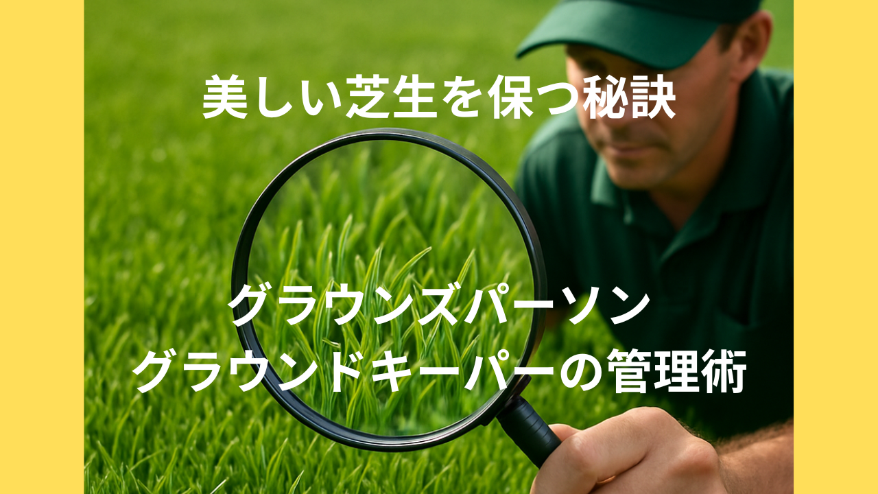 美しい芝生を保つ秘訣：グラウンズパーソン・グラウンドキーパーの管理術