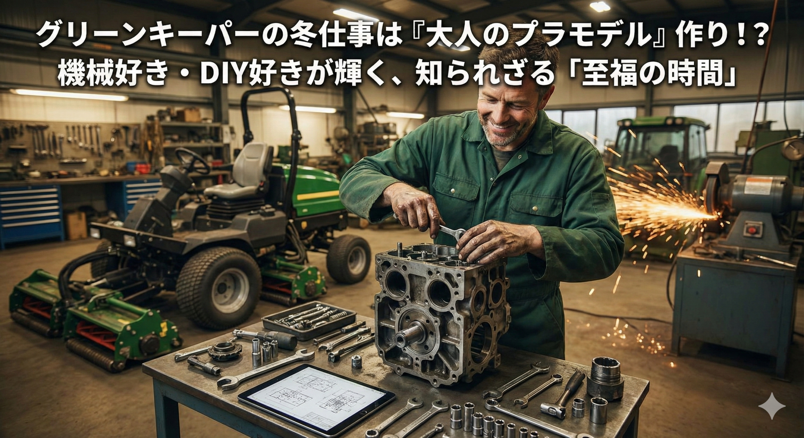 グリーンキーパーの冬仕事は『大人のプラモデル』作り！？機械好き・DIY好きが輝く意外な理由