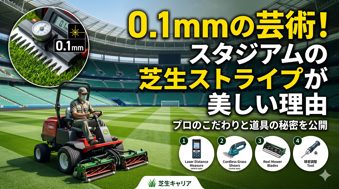 ミリのこだわりが芸術を作る。スタジアムの「芝生のストライプ」はなぜあんなに美しいのか？
